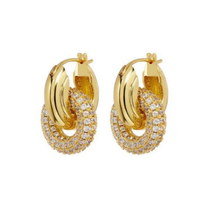 Load image into Gallery viewer, The Annex Mini Diamond Hoops