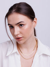 Load image into Gallery viewer, The Savannah Herringbone Roped Layered Necklace