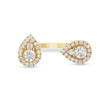 Load image into Gallery viewer, The Double Pear Diamond Ring