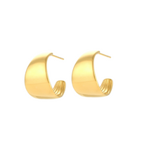 Load image into Gallery viewer, The Cassia Concave Hoops
