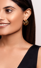 Load image into Gallery viewer, The Triple Ring Hoops