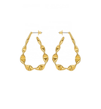 Load image into Gallery viewer, The Sienna Twisted Oval Hoops