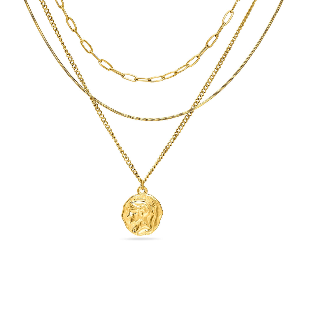 The Triple Layered Warrior Necklace