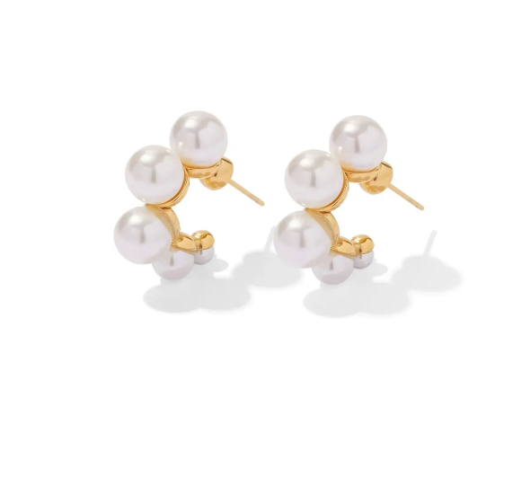 The Ivy Pearl Hoops