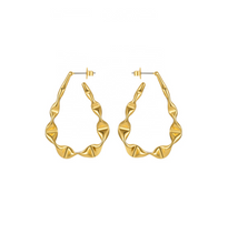 Load image into Gallery viewer, The Sienna Twisted Oval Hoops
