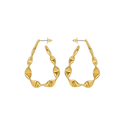 The Sienna Twisted Oval Hoops